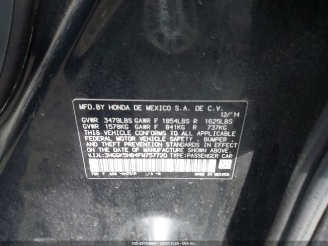 3HGGK5H84FM757720 Honda Fit Ex/ex-l