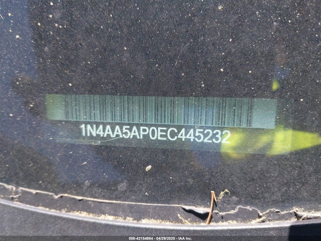 1N4AA5AP0EC445232 Nissan Maxima 3.5 Sv