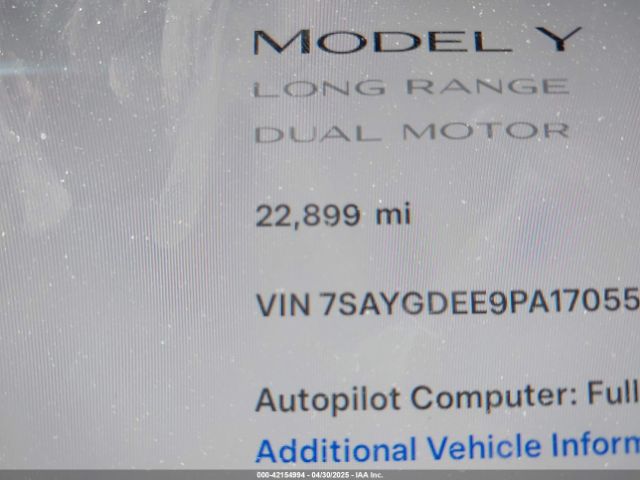 2023 TESLA MODEL Y 7SAYGDEE9PA170556 Photo 6