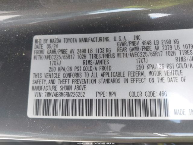 7MMVABBM6RN226252 Mazda Cx-50 2.5 S Preferred