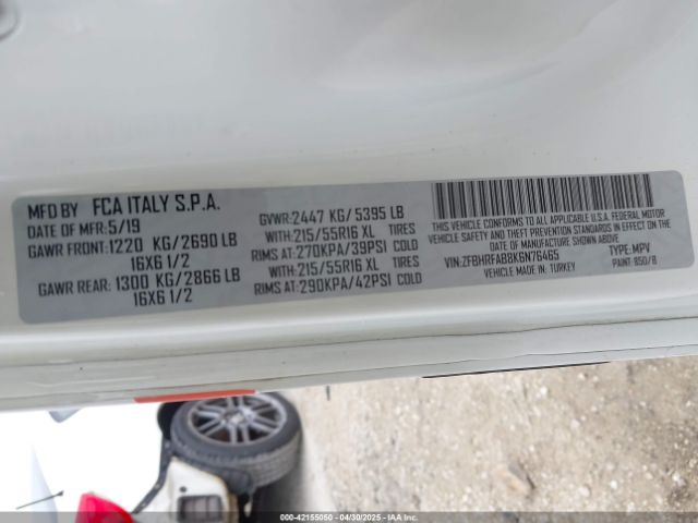 ZFBHRFAB8K6N76465 RAM Promaster City Tradesman