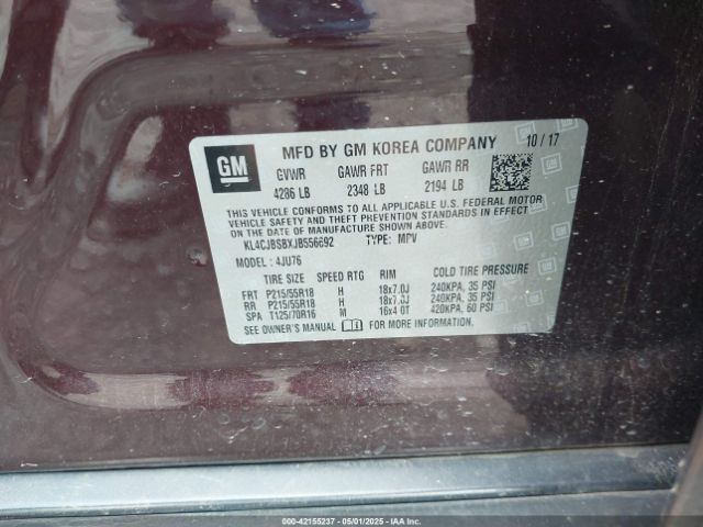 KL4CJBSBXJB556692 Buick Encore Preferred Ii