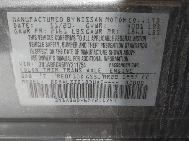 Nissan Sentra Sr Xtronic Cvt 2021 3N1AB8DV6MY211754 Image 9