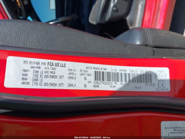 2019 DODGE DURANGO 1C4SDJCT7KC616319 Photo 8
