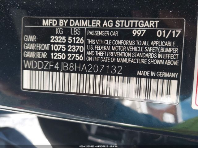 WDDZF4JB8HA207132 Mercedes-Benz E 300