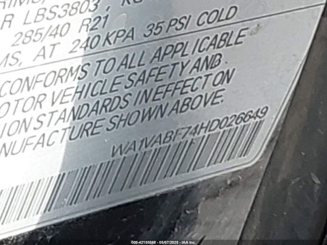 WA1VABF74HD026649 Audi Q7 3.0t Premium
