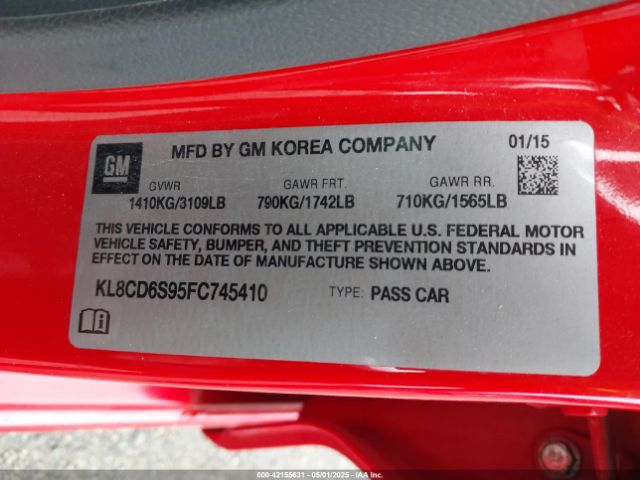KL8CD6S95FC745410 Chevrolet ll0