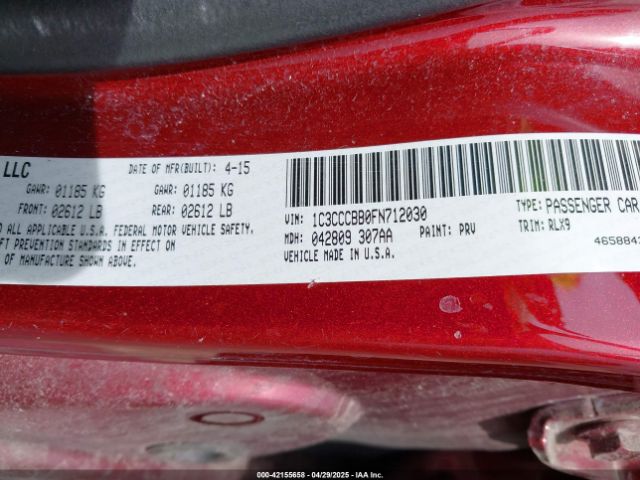 1C3CCCBB0FN712030 Chrysler 200 S