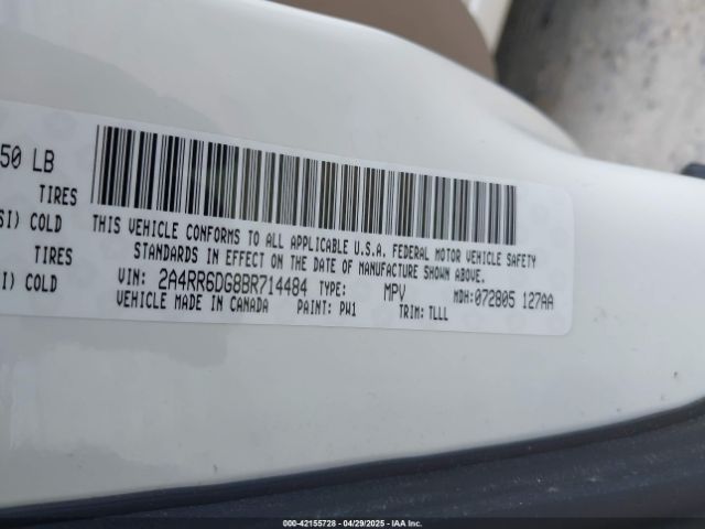 2011 CHRYSLER TOWN & COUNTRY 2A4RR6DG8BR714484 Photo 8