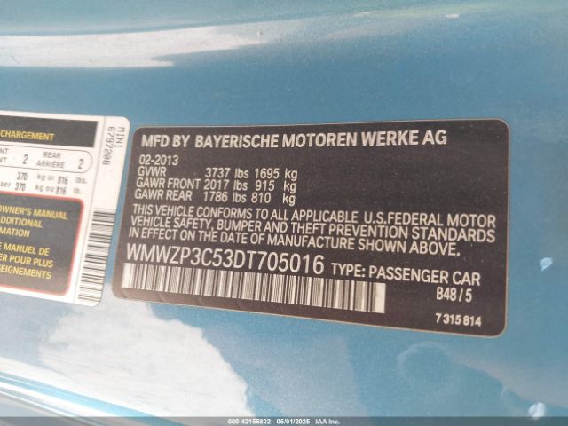 2013 MINI CONVERTIBLE WMWZP3C53DT705016 Photo 8