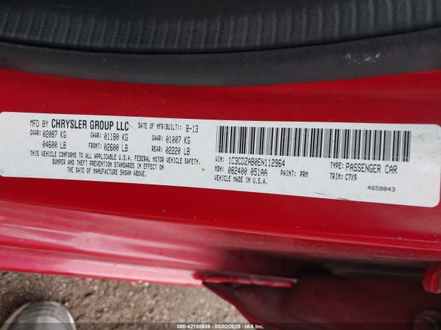 Dodge AVENGER SE 2014 1C3CDZAB0EN112964 Image 9