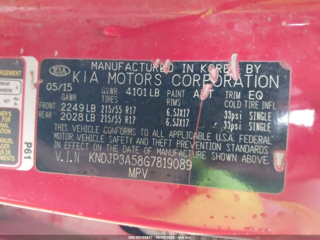 KNDJP3A58G7819089 KIA SOUL +