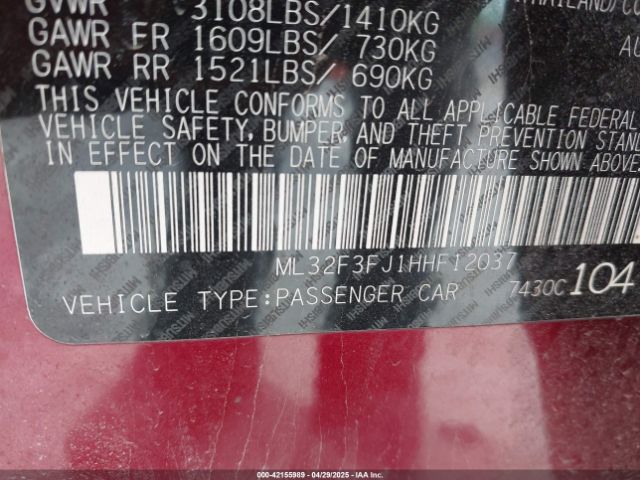 ML32F3FJ1HHF12037 Mitsubishi Mirage G4 Es