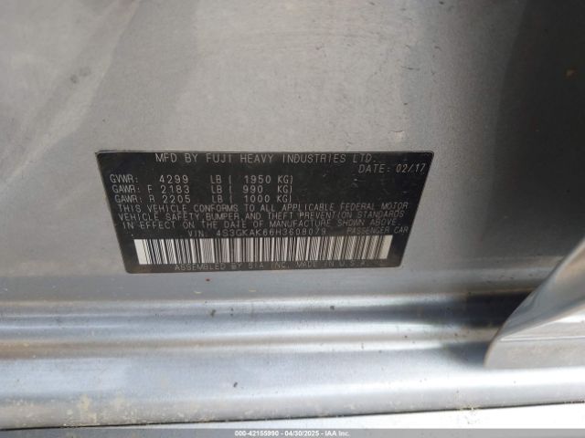 4S3GKAK66H3608079 Subaru Impreza 2.0i Sport