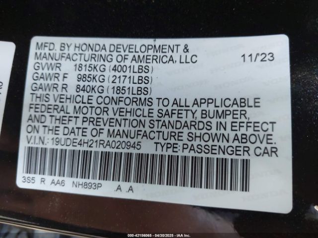 2024 ACURA INTEGRA 19UDE4H21RA020945 Photo 8
