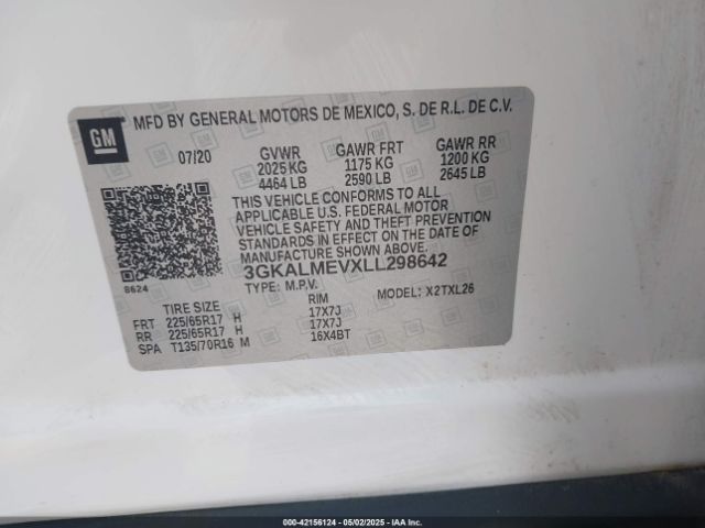 2020 GMC TERRAIN 3GKALMEVXLL298642 Photo 8