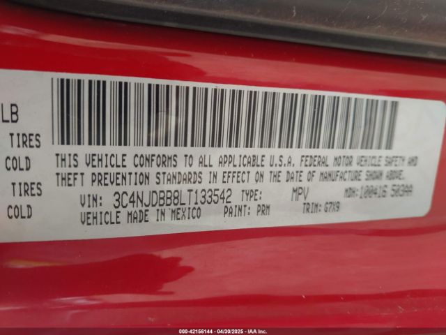 3C4NJDBB8LT133542 Jeep Compass Altitude 4x4