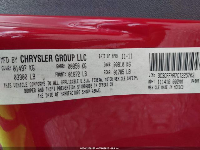 2012 FIAT 500 3C3CFFAR7CT225703 Photo 8