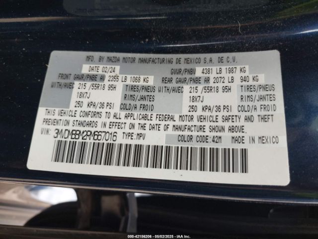 3MVDMBBM2RM667016 Mazda Cx-30 2.5 S Select Sport