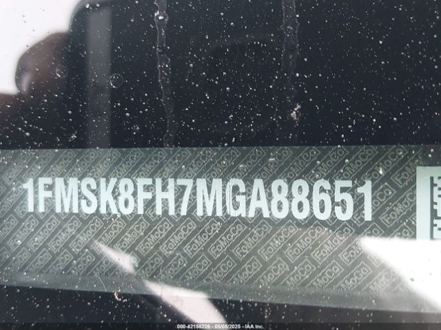 1FMSK8FH7MGA88651 Ford Explorer Limited