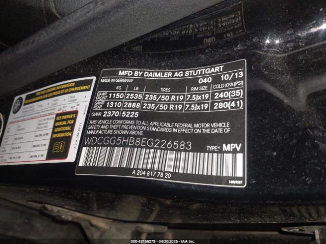2014 MERCEDES-BENZ GLK 350 WDCGG5HB8EG226583 Photo 8