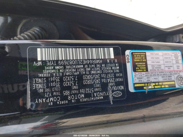 KM8R44HE2LU087699 Hyundai Palisade Sel