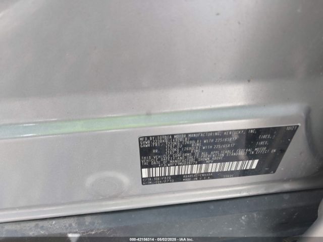 4T3LWRFV1MU039779 Toyota Rav4 Hybrid Le