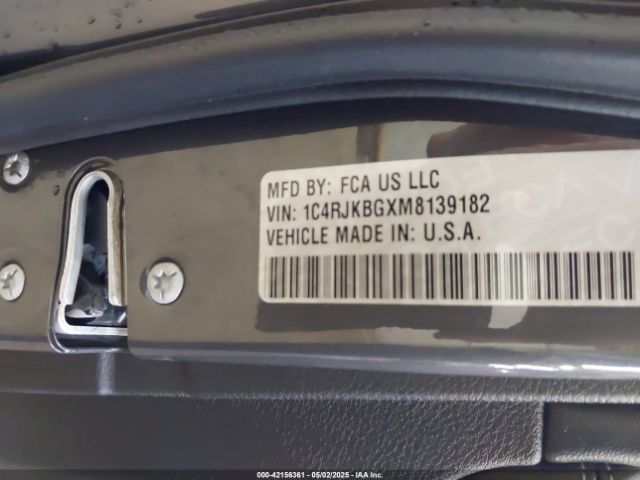 1C4RJKBGXM8139182 Jeep Grand Cherokee L Limited 4x4