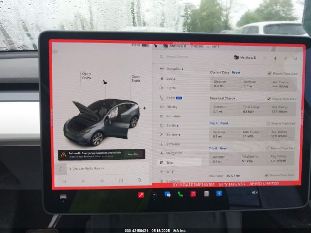 5YJYGAEE1MF145161 Tesla Model Y Long Range Dual Motor All-wheel Drive