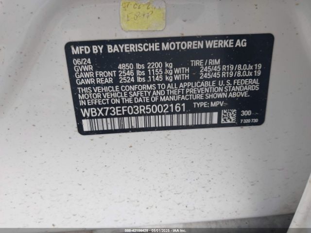 2024 BMW X1 WBX73EF03R5002161 Photo 8