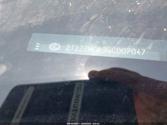 2T2ZZMCA9GC007047 Lexus RX 350
