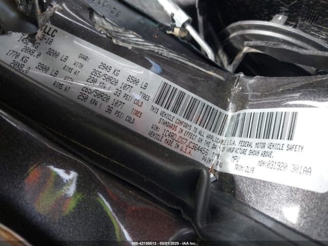 1C4RDJDG7JC364456 Dodge Durango Gt Awd