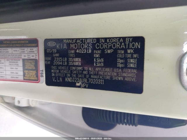 KNDJ23AU9L7020311 KIA SOUL S