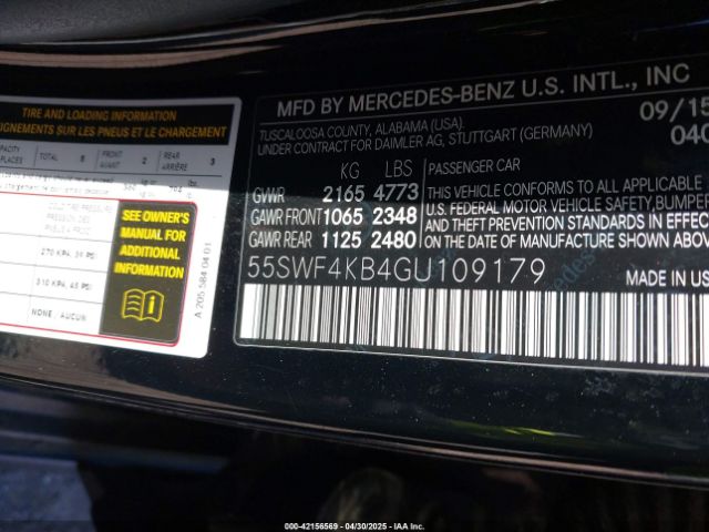 55SWF4KB4GU109179 Mercedes-Benz C 300 4matic/luxury 4matic/sport 4matic
