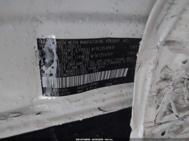 4T3RWRFV6RU117636 Toyota Rav4 Hybrid Xle