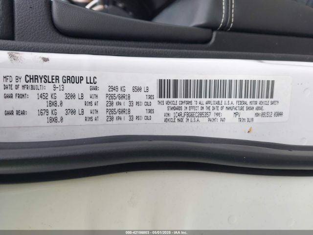 1C4RJFBG6EC285357 Jeep Grand Cherokee Limited