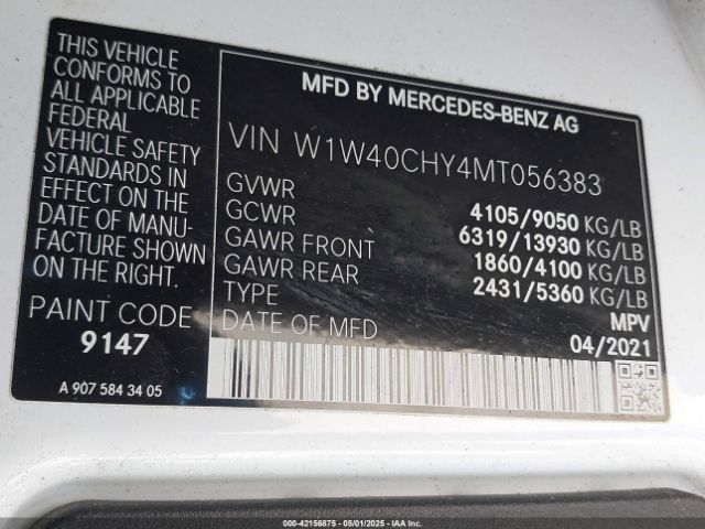 W1W40CHY4MT056383 Mercedes-Benz m274