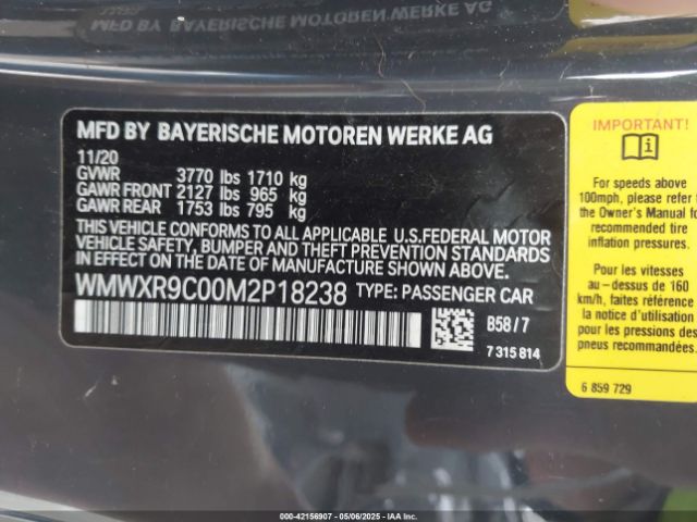 2021 MINI HARDTOP WMWXR9C00M2P18238 Photo 8