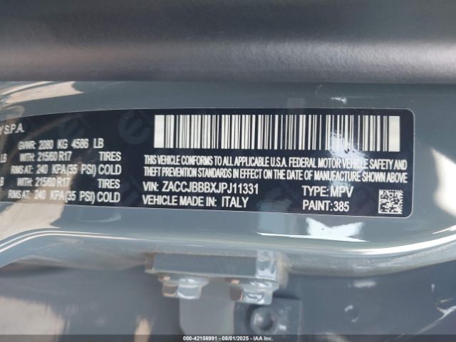 2018 JEEP RENEGADE ZACCJBBBXJPJ11331 Photo 8