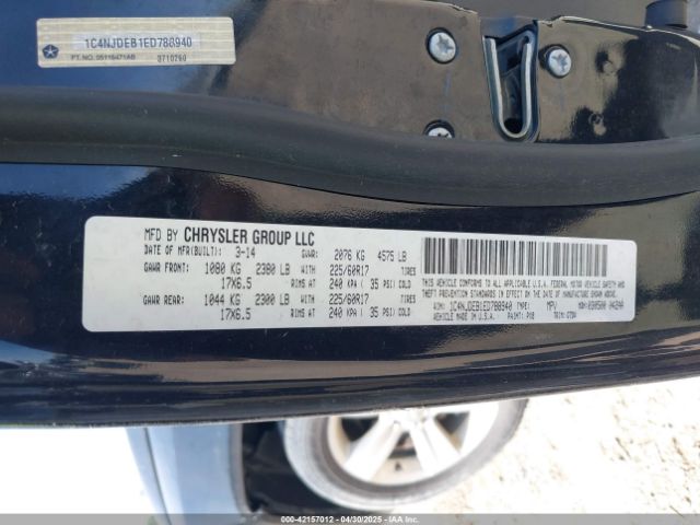 1C4NJDEB1ED788940 Jeep Compass Latitude