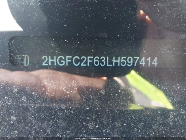 2HGFC2F63LH597414 Honda Civic Lx