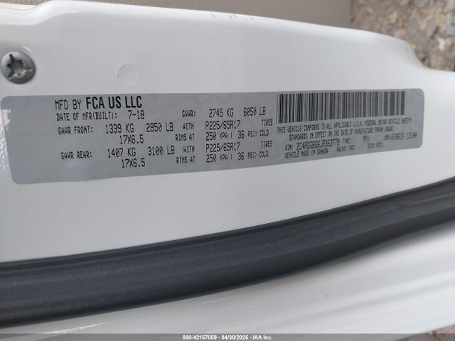 2C4RDGBG6JR363778 Dodge Grand Caravan