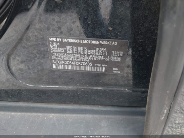 5UXKR0C54F0K70605 BMW X5 Xdrive35i