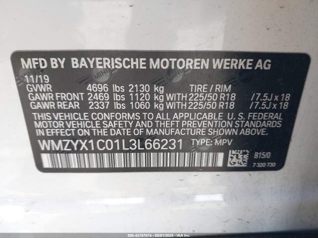 2020 MINI COUNTRYMAN WMZYX1C01L3L66231 Photo 8
