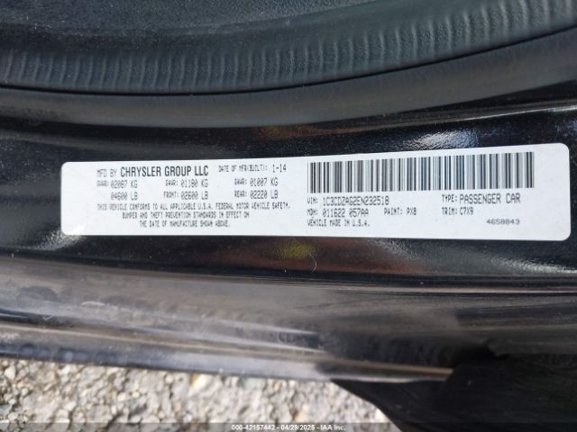 1C3CDZAG2EN232518 Dodge AVENGER SE