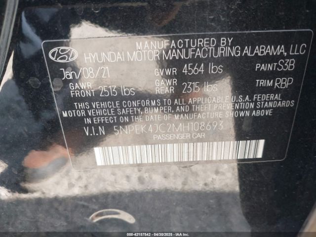 5NPEK4JC2MH108693 Hyundai Sonata N Line