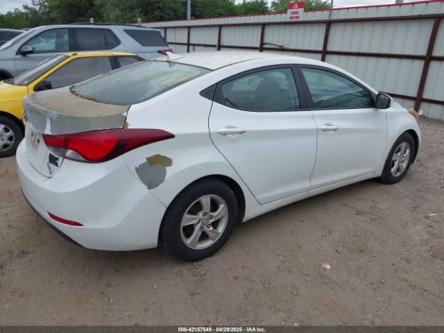 5NPDH4AE1FH637065 Hyundai ELANTRA SE