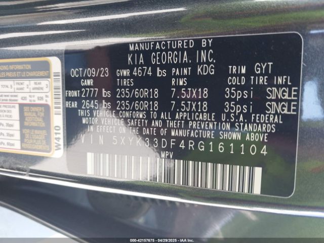 2024 KIA SPORTAGE 5XYK33DF4RG161104 Photo 8