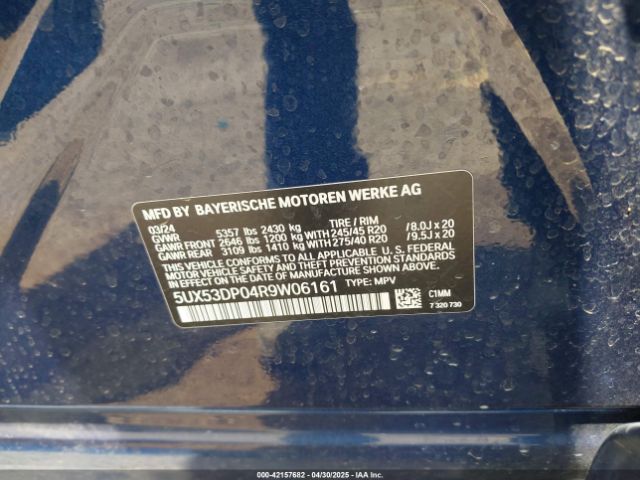 5UX53DP04R9W06161 BMW X3 Xdrive30i
