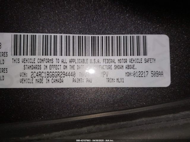 2016 CHRYSLER TOWN & COUNTRY 2C4RC1BG6GR294440 Photo 8